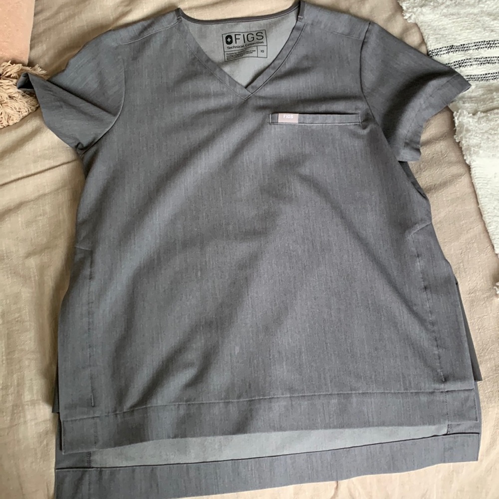 Figs Limited Edition Gray Scrub Top